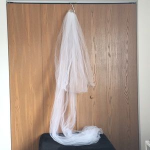 Wedding veil, 85-90”
